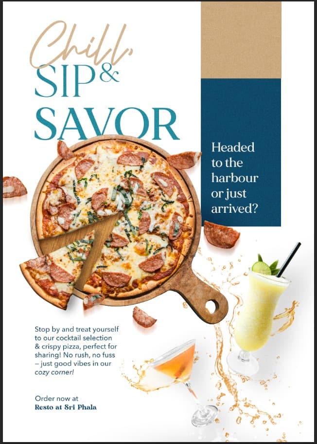 F&B Promotion: Pizza & Cocktails