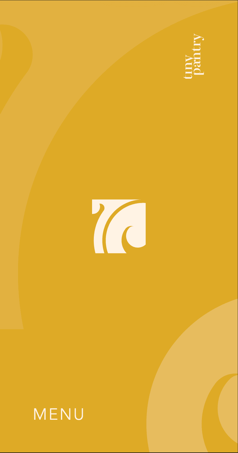 Digital Menu Design: Tinypantry