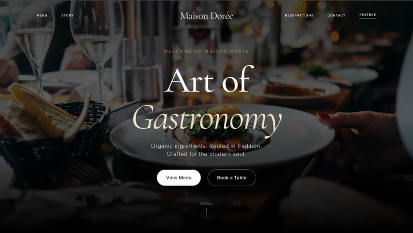 Luxury Restaurant Website